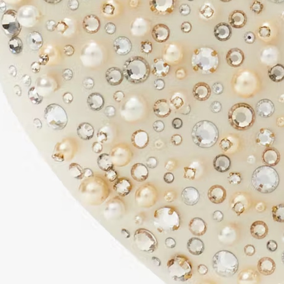 Kate Spade New York PEARL  BEADED Mini Heart Shape Bag - Picture 5 of 9